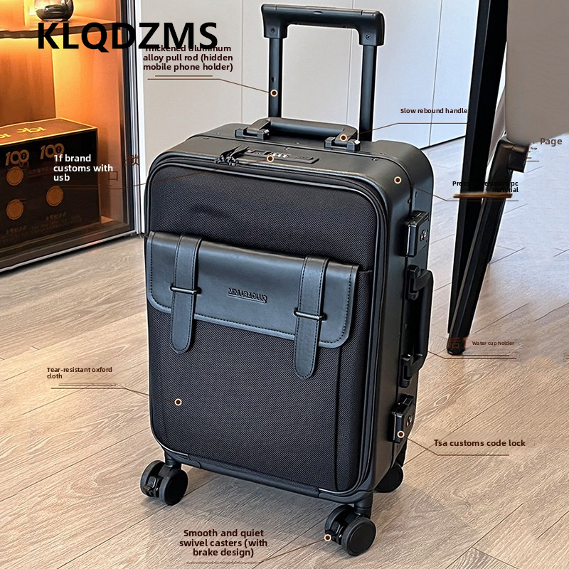 Valise en tissu Oxford KLQDZMS - Spinner Wheel Rolling Suitcase 20 Inch avis et prix